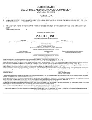 MATTEL INC DE Cloudfront Net Doc Template PdfFiller