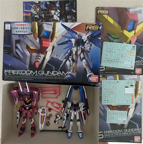 RG Freedom Gundam and Justice Gundam, Hobbies & Toys, Toys & Games on Carousell