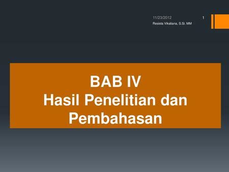 Contoh Skripsi Kualitatif Bab 4 Pembahasan My Skripsi