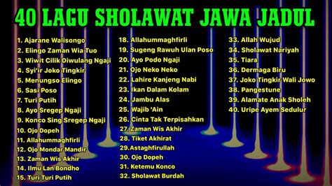 Lagu Sholawat Jawa Terbaik Jaman Dulu Versi Terbaru Audio Jernih