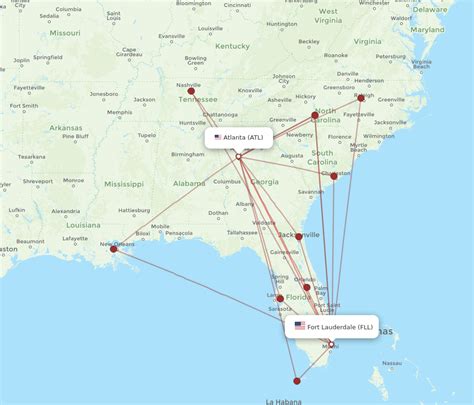 All Flight Routes From Atlanta To Fort Lauderdale Atl To Fll Flight