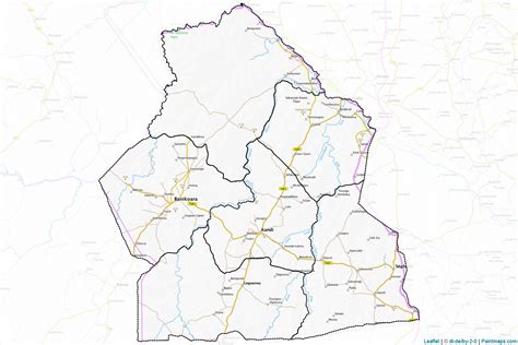 Border Cropping Samples For Alibori Department Map