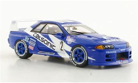 Coche Miniatura Nissan Skyline 143 Ebbro Gt R R32 No6 Calsonic Jgtc