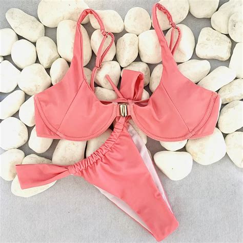 Nuevo Sexy Bikini Push Up S Lido Traje De Ba O Para Mujeres Traje De Ba O Maillot Brasile O