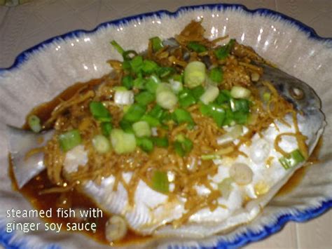 Cooking Pleasure Steamed Fish With Ginger Soy Sauce