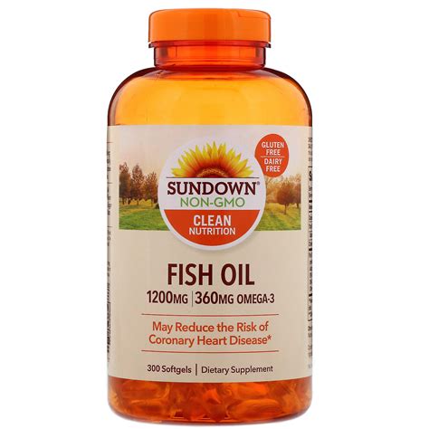 Sundown Naturals Fish Oil Mg Softgels Iherb