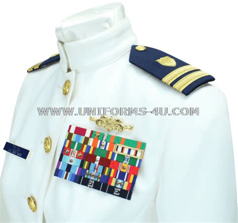 U.S. COAST GUARD FEMALE OFFICER SERVICE DRESS WHITE UNIFORM