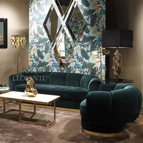 Design Sofa With Metal Band Base Taylor Llorente Furniture