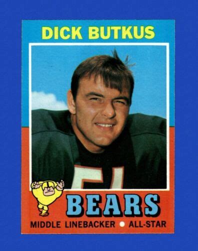 1971 Topps Set Break 25 Dick Butkus NM MT OR BETTER GMCARDS EBay