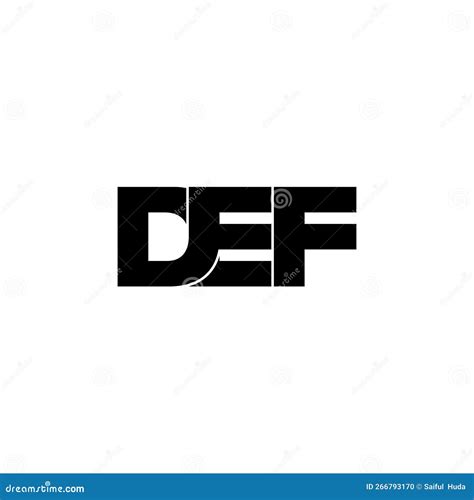 letter def simple monogram logo icon design vector illustration