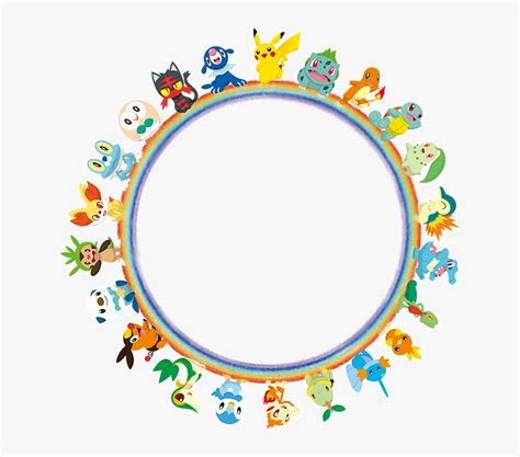 Pokemon Starters Circle, HD Png Download , Transparent Png Image ...