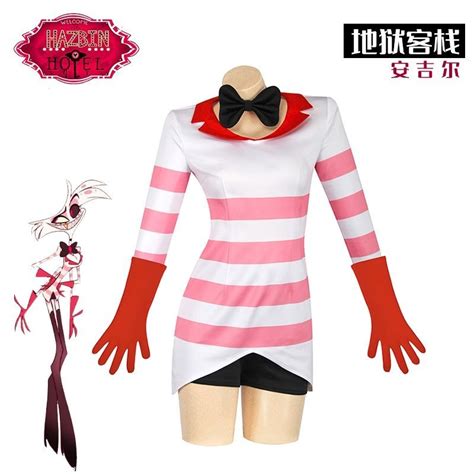 Hazbin Hotel Cosplay Costume Charlie Morningstar Vaggie Angel Dust