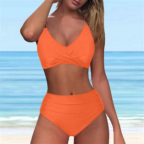 Savings Utsjkr Bikini Sets For Women Sexy Two Piece Swimsuits Tummy Control Bathing Suits Push