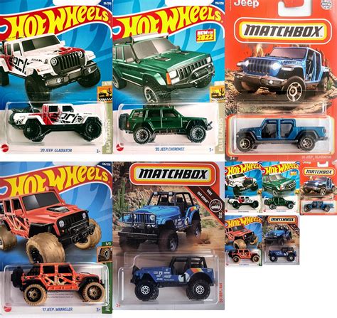Amazon Hot Wheels Matchbox Jeep Vehicle Bundle Set Version Toys Games