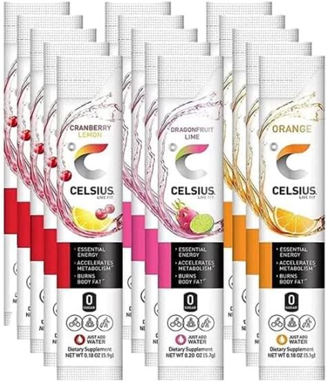 On The Go Energy Powder Sticks Variety Pack 3 Flavor
