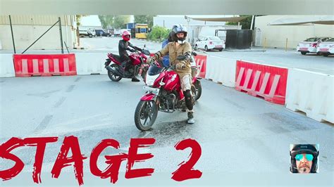 Stage 2 How To Pass Motorcycle Driving Licence With RTA Test On Yard