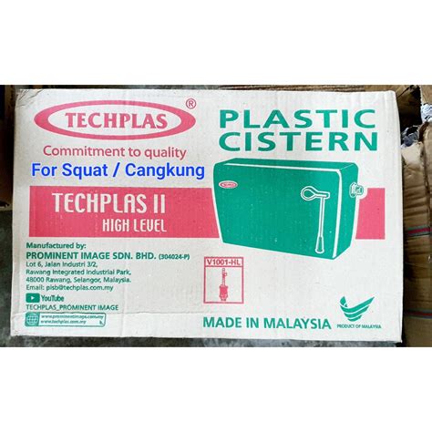 Techplas Low Or High Level Plastic Cistern 蹲式 和 坐马桶塑料水箱 Pam Tandas