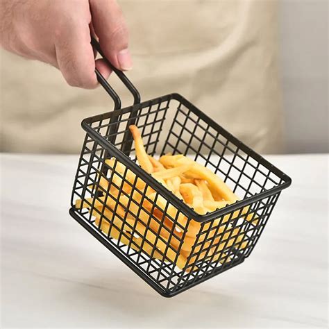 5972 frying baskets for chips Stainless Steel Snack Basket Potato Mesh ...