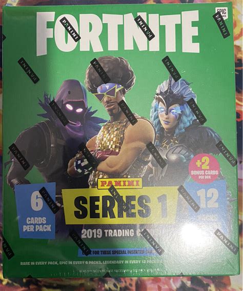 2019 Panini Fortnite Series 1 Trading Cards Mega Box Printed In Usa