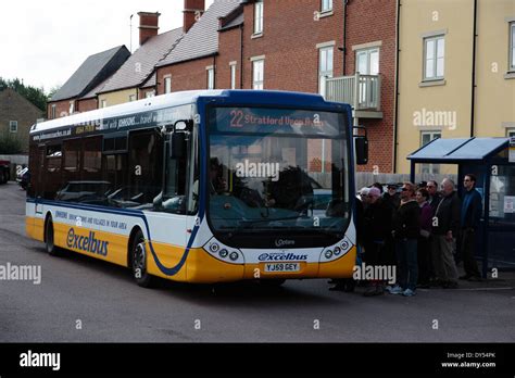 Modern Single Deck Bus Stock Photo Alamy