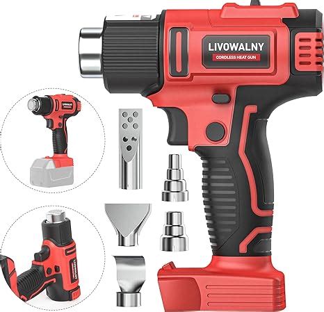 Cordless Heat Gun For Milwaukee V Battery LIVOWALNY V W Hot Air