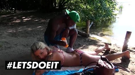 BUMSBUS German Blonde Samy Fox Gets Fucked By Huge Black Cock LETSDOEIT