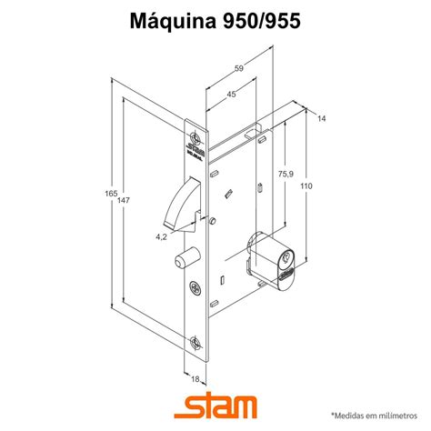 Fechadura Externa Inox Loja Stam