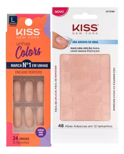 Unhas Decorada Color Bailarina Nude Aba Adesiva Kiss Ny MercadoLivre