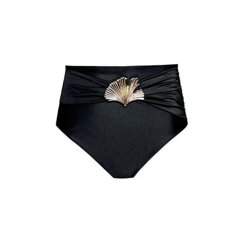 PatBO Swim New Patbo Ocean Leaf Bikini Bottom In Black Poshmark