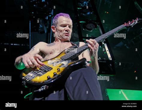 Michael Balzary Aka Flea Of The Red Hot Chili Peppers Performing At Manchester Men Arena