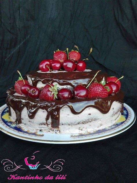 Kantinho Da Lili Naked Cake De Chocolate E Frutos Vermelhos