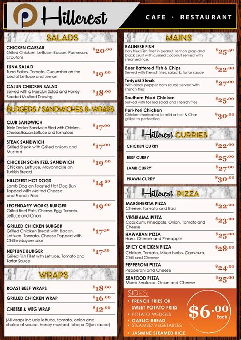 Lunch Menu - Suva Peninsula Hotel