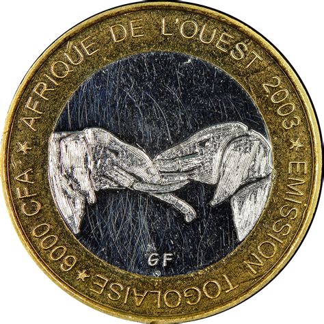 Togo 6000 CFA Francs-4 Africa X 20 Prices & Values | NGC