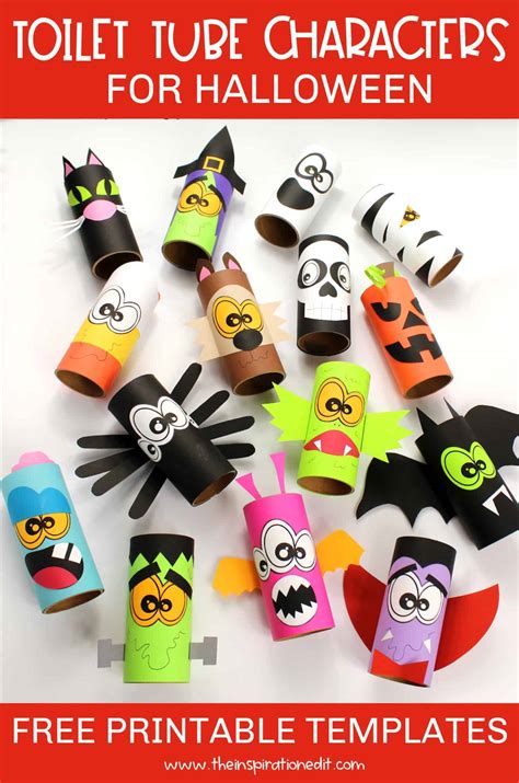 Toilet Tube Halloween Crafts for Kids · The Inspiration Edit