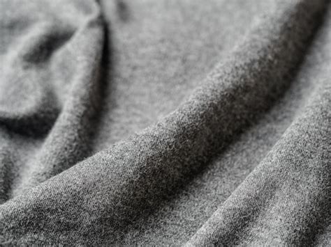 Premium Photo Gray Cotton Jersey Fabric Texture