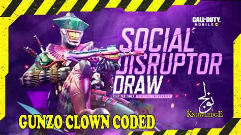 New Icr Forced Laughter Gunzo Clown Coded Call Of Duty Mobile