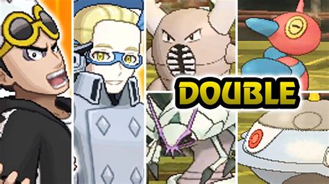 Pokémon Sun And Moon Guzma And Colress Battle Cynthia Tag Youtube