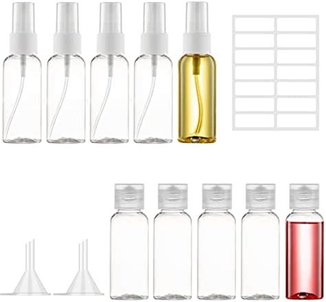 Ysimple Reiseflaschen Set Plastikflasche Spr Hflasche Transparent