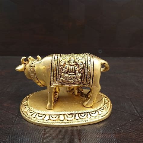 Brass Small Cow And Calf Idol At Rs 1080 Kamadhenu Cow And Calf