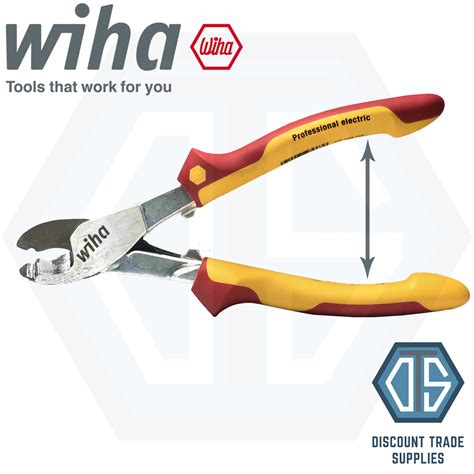 Wiha Mm Professional Vde Electrical Wire Cable Cutter Spring