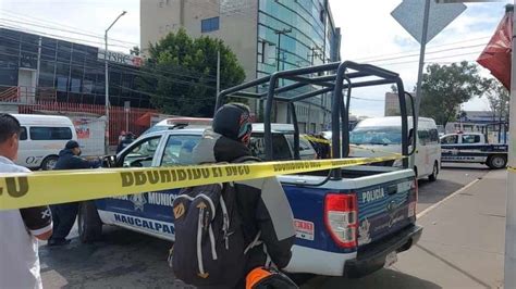 Muere chofer tras ser baleado cuando conducía una combi en Naucalpan