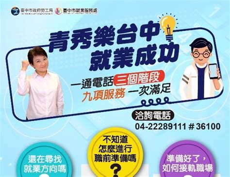 中市推一站式服務 助青年就業成功金安薪