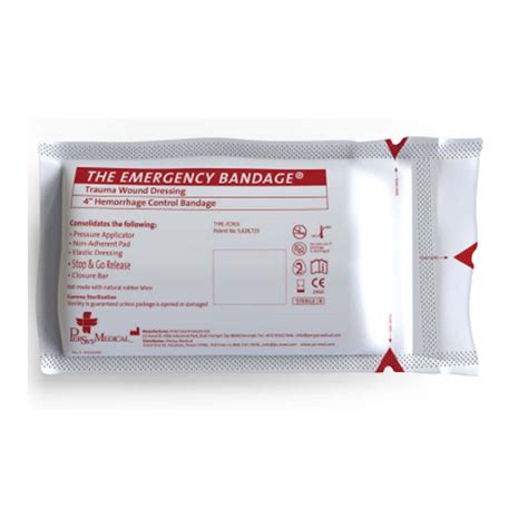 Emergency Bandage, 4” - Hemorrhage Control