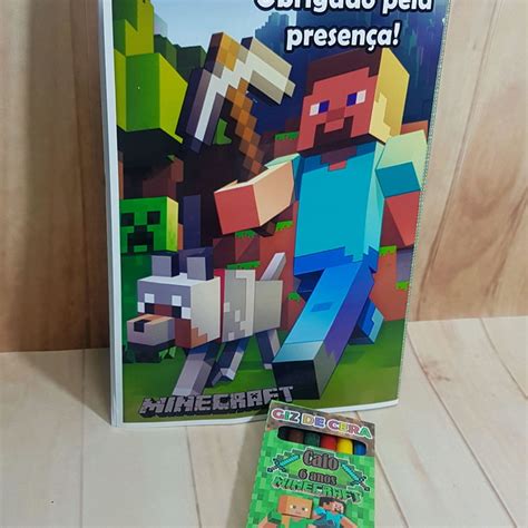 Livro De Colorir Minecraft Elo7 Produtos Especiais