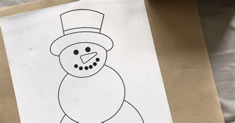 Low Effort Fun: Printable Snowman Craft for Kids