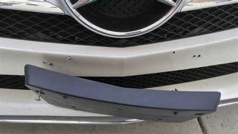 how to put on front license plate