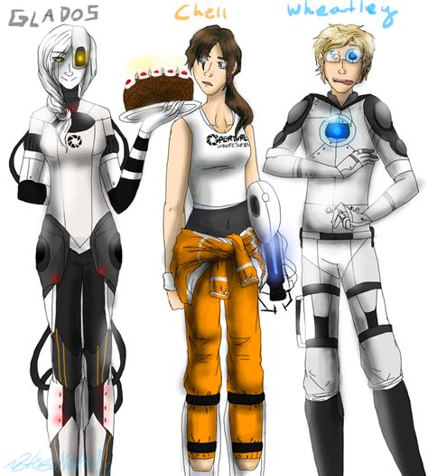 Portal Humanization By Hezuneutral On Deviantart