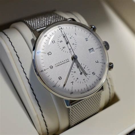 Junghans Max Bill Chronoscope Chronograph 027 4003 44 With Box And