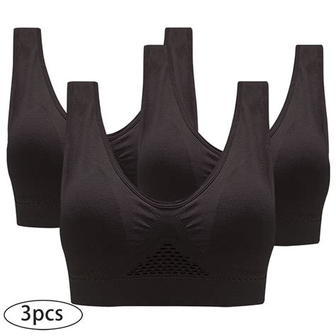 Fafwyp 3 Pack Plus Size Sports Bras For Women Large Bust High Impact Sports Bras High Support