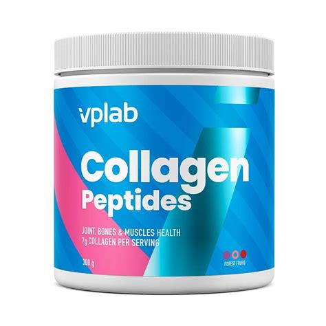 Коллаген Vplab Collagen Peptides + магний и витамин C, порошок, 300 г ...